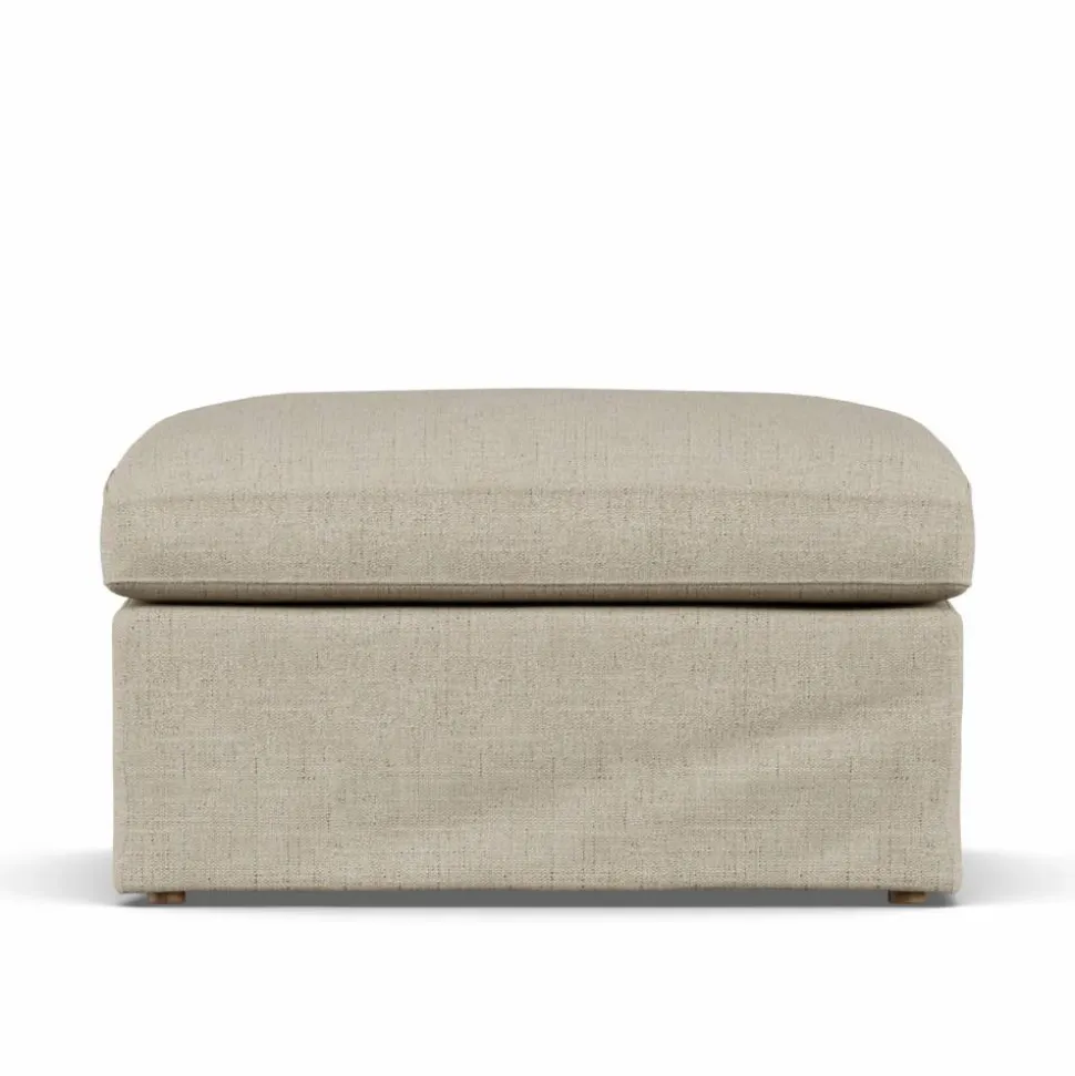 Linnevik fotpall Bern Beige 0341-vitoljad ek med kappa