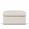 Linnevik fotpall Caleido Beige 9600-vitoljad ek med kappa