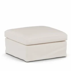 Linnevik fotpall Caleido Beige 9600-vitoljad ek med kappa