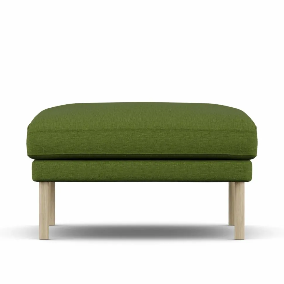 Linnevik fotpall Luiza Green 3975-vitoljad ek