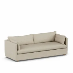 Linnevik soffa Bern beige 0341-vitoljad ek 4-sits med kappa