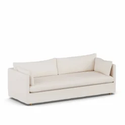 Linnevik soffa Caleido beige 9600-vitoljad ek 4-sits med kappa