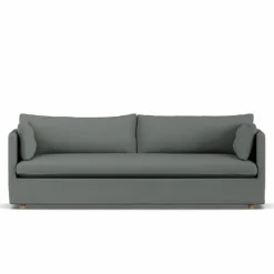 Linnevik soffa Caleido grey 1240-vitoljad ek 4-sits med kappa