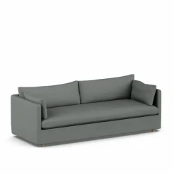 Linnevik soffa Caleido grey 1240-vitoljad ek 4-sits med kappa