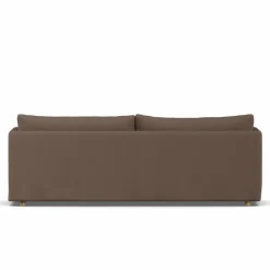Linnevik soffa Jump brown 1955-vitoljad ek 4-sits med kappa