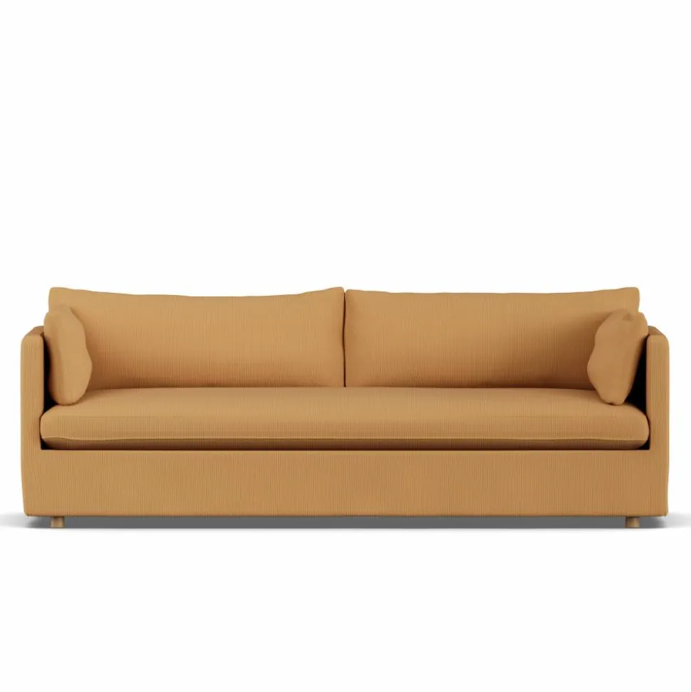 Linnevik soffa Jump honey 1959-vitoljad ek 4-sits med kappa