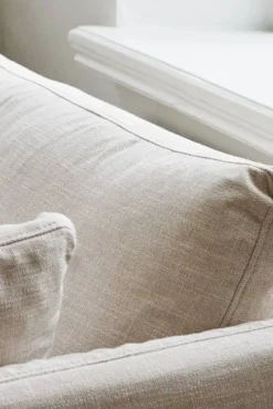 Linnevik soffa Same Beige 6670-vitoljad ek 4-sits med kappa