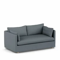 Linnevik soffa Same Blue 6678-vitoljad ek 2-sits med kappa