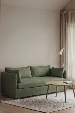 Linnevik soffa Same Forest 6677-vitoljad ek 2-sits med kappa