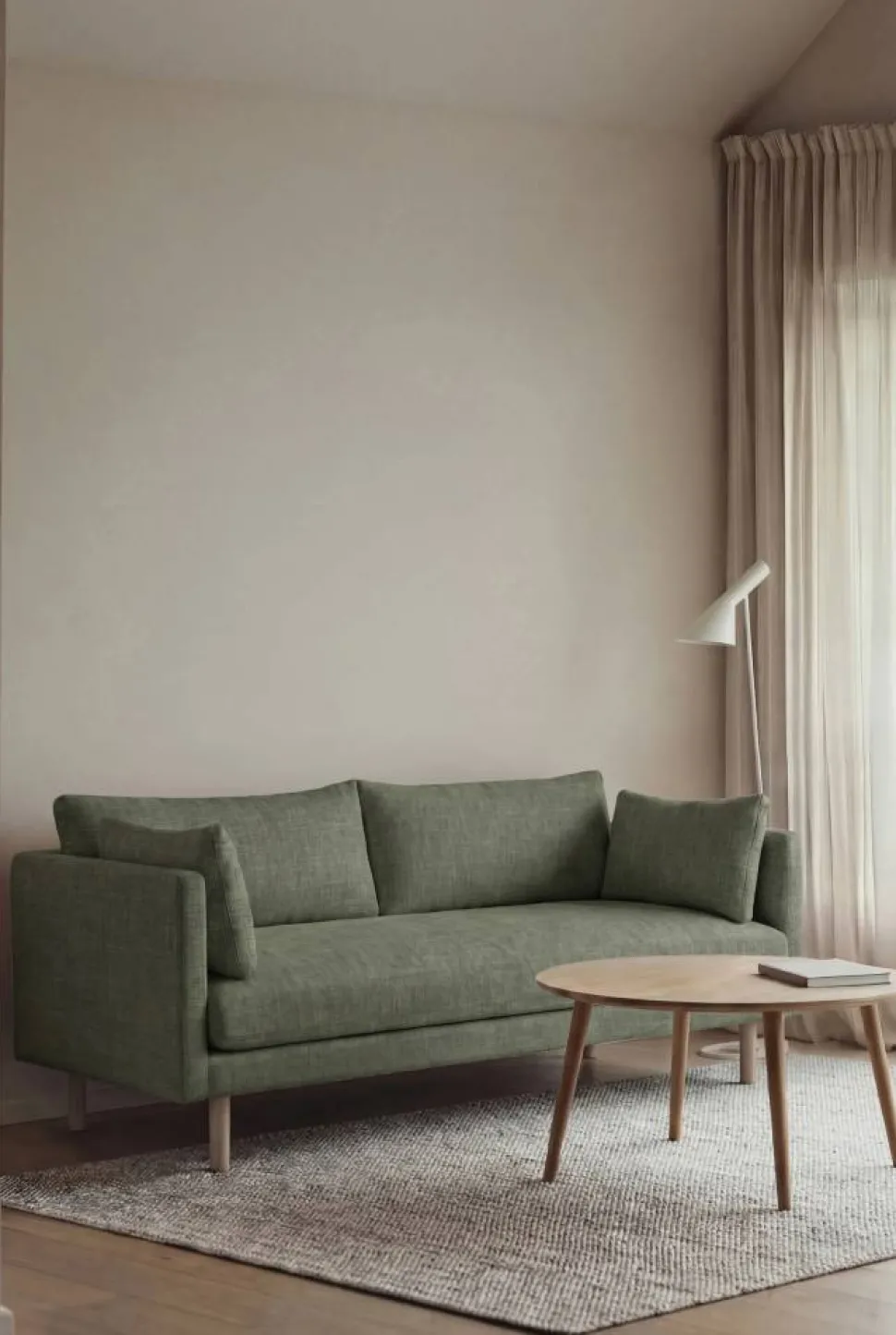 Linnevik soffa Same Forest 6677-vitoljad ek 2-sits
