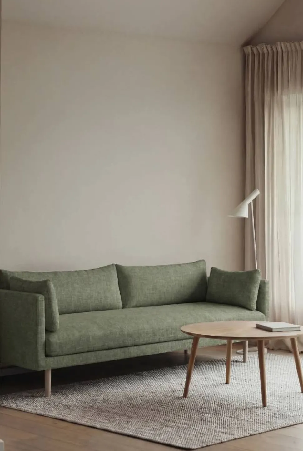 Linnevik soffa Same Forest 6677-vitoljad ek 4-sits