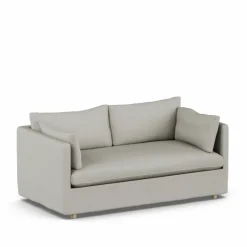 Linnevik soffa Same Grey 6673-vitoljad ek 2-sits med kappa