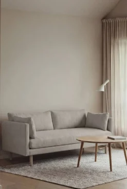 Linnevik soffa Same Grey 6673-vitoljad ek 2-sits