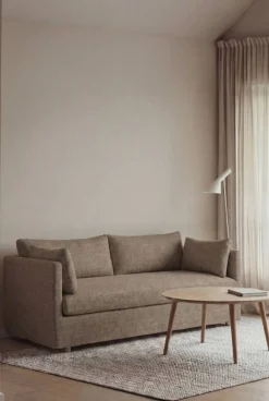 Linnevik soffa Same Mole 6674-vitoljad ek 2-sits med kappa