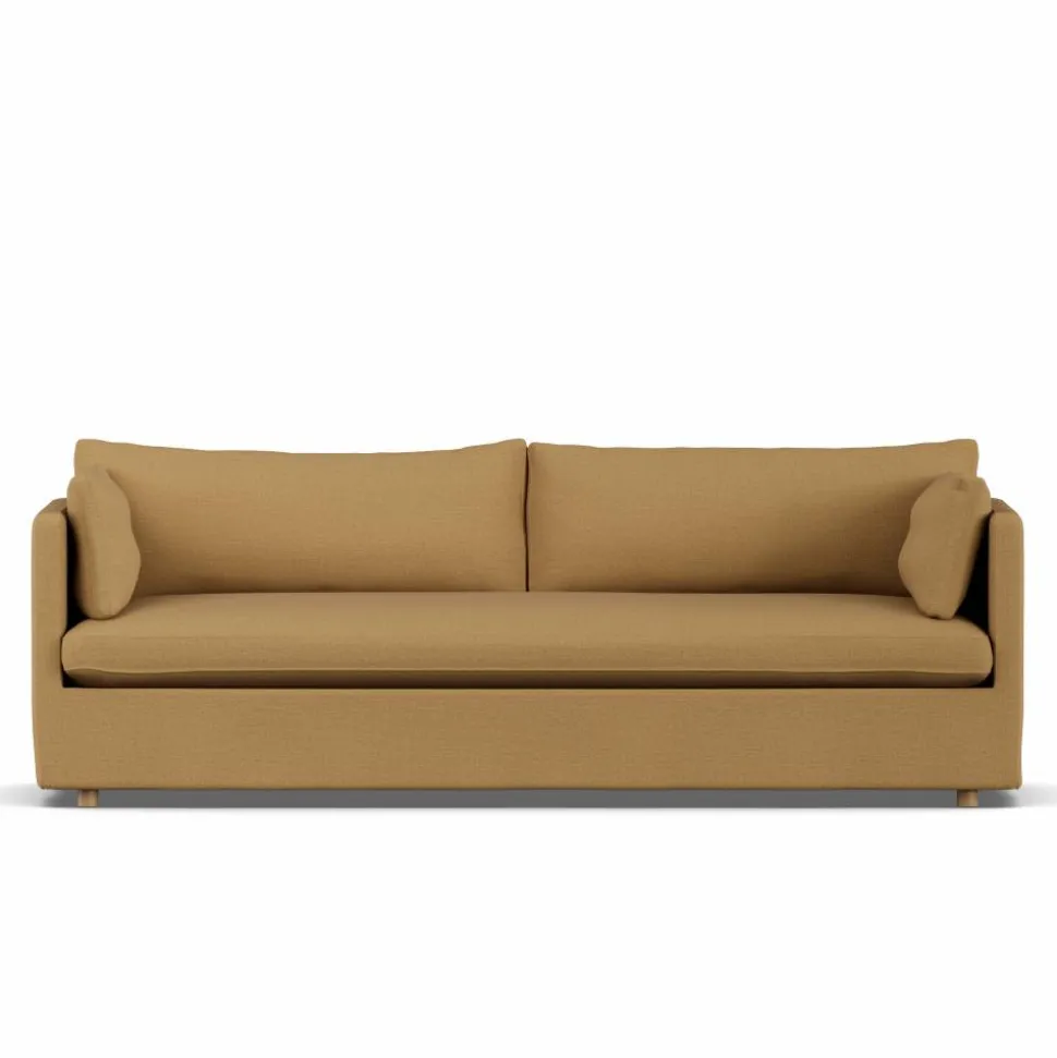 Linnevik soffa Same Ochre 6676-vitoljad ek 4-sits med kappa