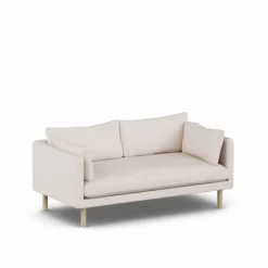 Linnevik soffa Same Off White 6671-vitoljad ek 2-sits