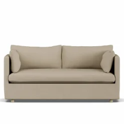 Linnevik soffa Same Sand 6672-vitoljad ek 2-sits med kappa