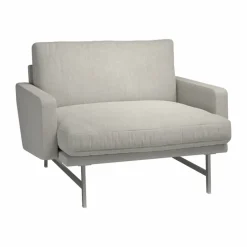 Lissoni PL111 lounge chair large Clay 012-rostfritt stål