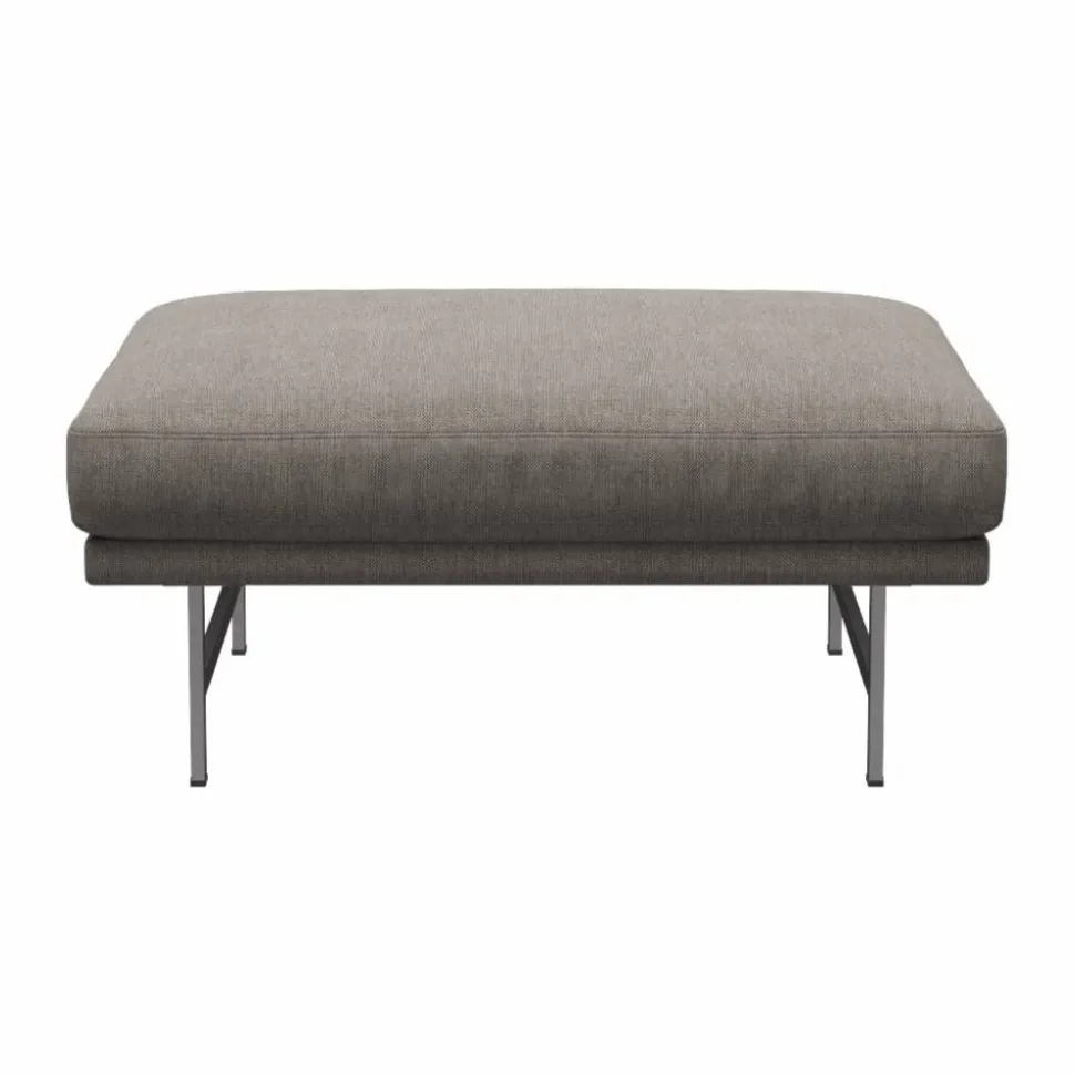 Lissoni PL110 pouf 67x90 cm Clay 012-rostfritt stål