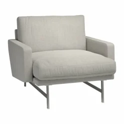 Lissoni PL111S lounge chair small Clay 012-rostfritt stål