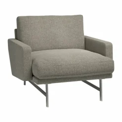 Lissoni PL111S lounge chair small Moss 015-rostfritt stål