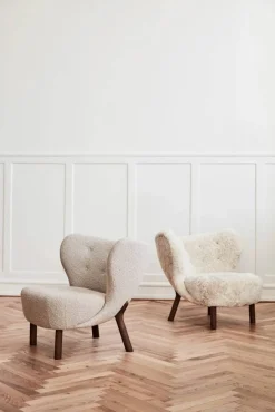 Little Petra VB1 fåtölj Oljad valnöt-Sheepskin honey