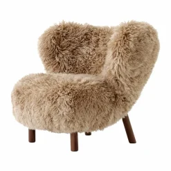 Little Petra VB1 fåtölj Oljad valnöt-Sheepskin honey