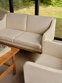 L46 MK155 easy chair karmstol Lackerad ek-tyg beige