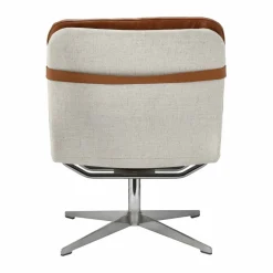 Loholm fåtölj med snurrfunktion Konjaksfärgat läder-Bern Beige 0341