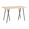 Loop Stand incl. support barbord 77 5x160 cm Black-clear lacq. oak