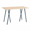 Loop Stand incl. support barbord 77 5x160 cm Maroon red-clear lacq. oak