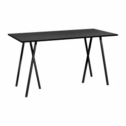 Loop Stand incl. support barbord 87 5x180 cm Black-black linoleum-black ash