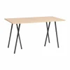 Loop Stand incl. support barbord 87 5x180 cm Black-clear lacq. oak