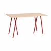 Loop Stand incl. support barbord 87 5x180 cm Maroon red-clear lacq. oak