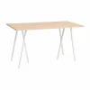 Loop Stand incl. support barbord 87 5x180 cm White-clear lacq. oak