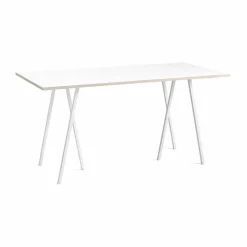 Loop Stand incl. support barbord 92 5x200 cm White-white laminate-plywood