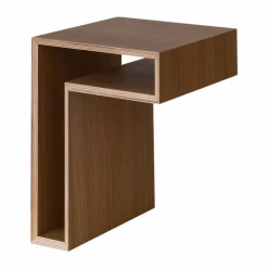 L-shelf vägghylla Valnöt 30x38x29 cm