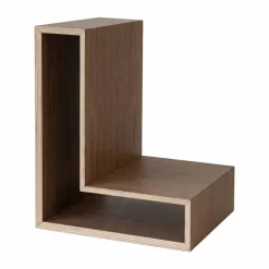 L-shelf vägghylla Valnöt 30x38x29 cm