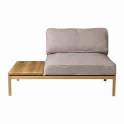 L37 7-9-13 soffmodul bord vänster 130 cm Stone-lacquered oak