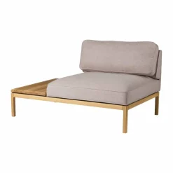 L37 7-9-13 soffmodul bord vänster 130 cm Stone-lacquered oak