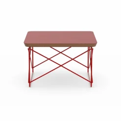 LTR occasional table sidobord Linoleum dark brick-eames classic red