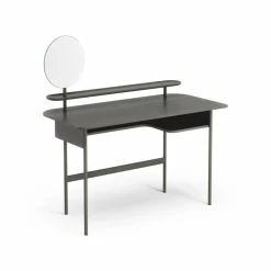 Luna skrivbord med hylla och spegel Ek orkangrå