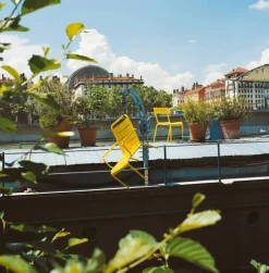 Luxembourg karmstol låg Anthracite (grå)