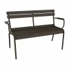 Luxembourg soffa med armstöd 131x55 5x86 cm Tonka (brun)