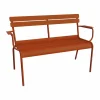 Luxembourg soffa med armstöd 131x55 5x86 cm Candied orange (orange)