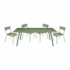 Luxembourg matgrupp 4 stolar 207x100 cm cactus