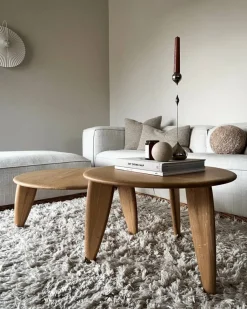 Lyckeby soffbord Ø60x37 5 cm Naturlackad ek