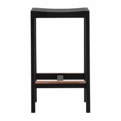 016 Maasto Bar Stool barpall Svartbetsad furu 65 cm