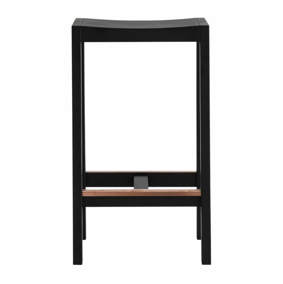 016 Maasto Bar Stool barpall Svartbetsad furu 65 cm