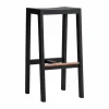 016 Maasto Bar Stool barpall Svartbetsad furu 75 cm